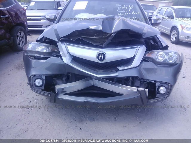 5J8TB2H55CA002846 - 2012 ACURA RDX TECHNOLOGY GRAY photo 6