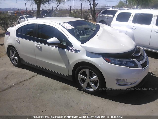 1G1RA6E45DU113498 - 2013 CHEVROLET VOLT WHITE photo 1