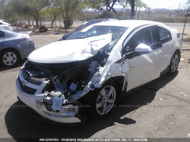 1G1RA6E45DU113498 - 2013 CHEVROLET VOLT WHITE photo 2