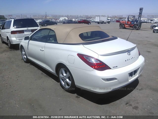 4T1FA38P67U111743 - 2007 TOYOTA CAMRY SOLARA SE/SLE თეთრი ფოტო 3