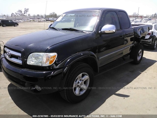 5TBRT34196S477317 - 2006 TOYOTA TUNDRA ACCESS CAB SR5 BLACK photo 2