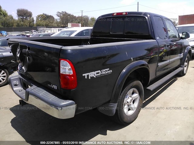 5TBRT34196S477317 - 2006 TOYOTA TUNDRA ACCESS CAB SR5 BLACK photo 4