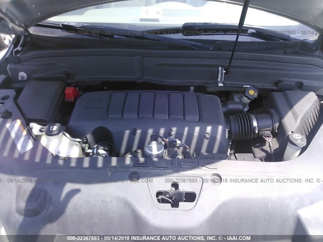 5GAKVBEDXBJ121389 - 2011 BUICK ENCLAVE CXL 银色 照片 10