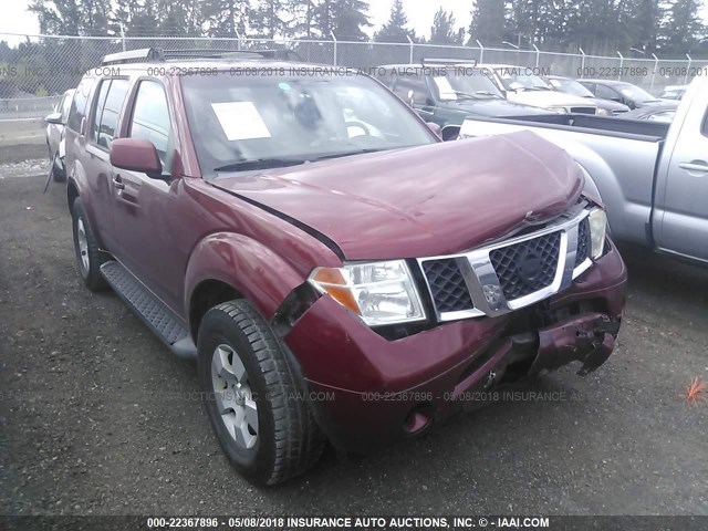 5N1AR18WX5C717046 - 2005 NISSAN PATHFINDER LE/SE/XE RED photo 1