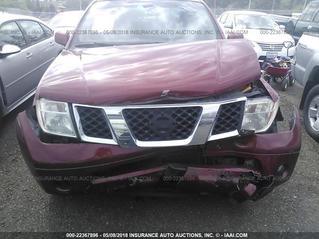 5N1AR18WX5C717046 - 2005 NISSAN PATHFINDER LE/SE/XE RED photo 6