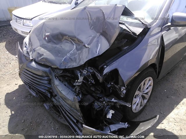 4T4BF1FK9FR486932 - 2015 TOYOTA CAMRY LE/XLE/SE/XSE GRAY photo 6