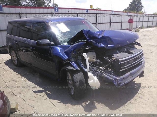 2FMGK5C88DBD15782 - 2013 FORD FLEX SEL BLUE photo 1