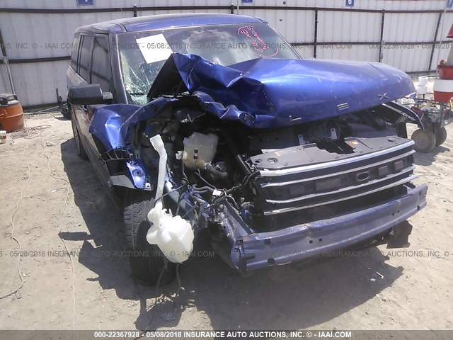 2FMGK5C88DBD15782 - 2013 FORD FLEX SEL BLUE photo 6