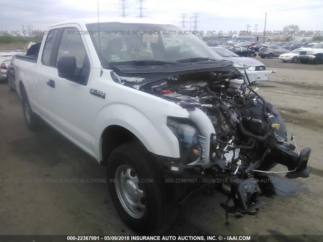 1FTFX1EF5GFD18759 - 2016 FORD F150 SUPER CAB WHITE photo 1