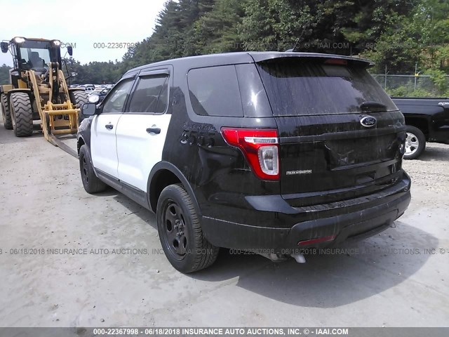 1FM5K8AR3EGC26622 - 2014 FORD EXPLORER POLICE INTERCEPTOR BLACK photo 3