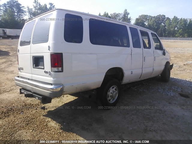 1FBSS31L2YHA82716 - 2000 FORD ECONOLINE E350 SUPER DUTY WAGON WHITE photo 4