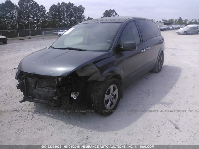 5N1BV28U99N108612 - 2009 NISSAN QUEST S/SE/SL GRAY photo 2