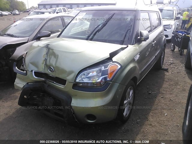 KNDJT2A23B7225904 - 2011 KIA SOUL +/!/SPORT GREEN photo 2