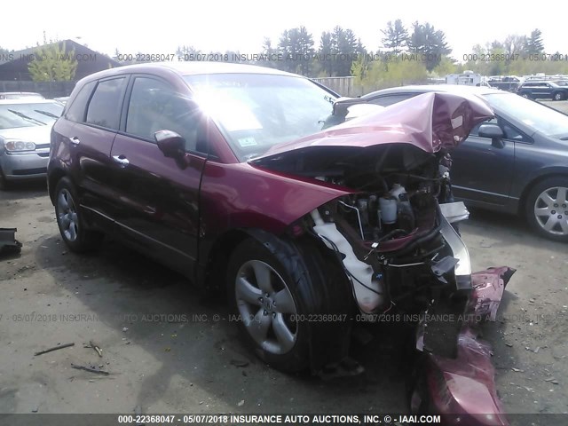 5J8TB18507A005010 - 2007 ACURA RDX TECHNOLOGY RED photo 1