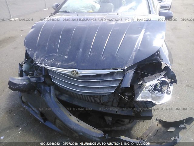 1C3LC55R48N157171 - 2008 CHRYSLER SEBRING TOURING BLUE photo 6