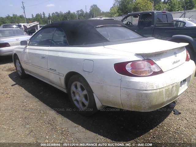 2T1FF28P92C590486 - 2002 TOYOTA CAMRY SOLARA SE/SLE WHITE photo 3