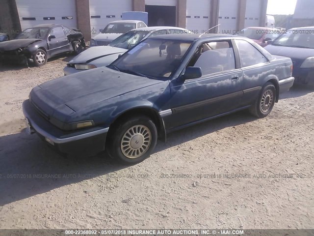 1HGCA6245KA063168 - 1989 HONDA ACCORD SEI BLUE photo 2