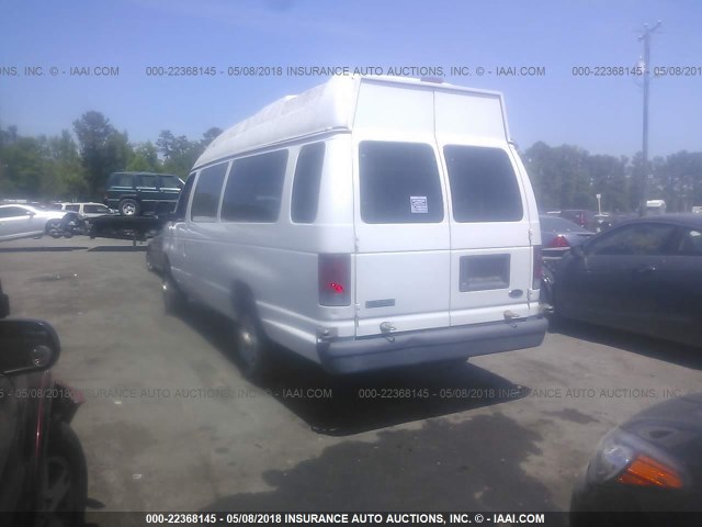 1FTNS24L84HB55547 - 2004 FORD ECONOLINE E250 VAN WHITE photo 3