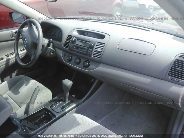 4T1BE32K62U112755 - 2002 TOYOTA CAMRY LE/XLE/SE ბურგუნდია ფოტო 5