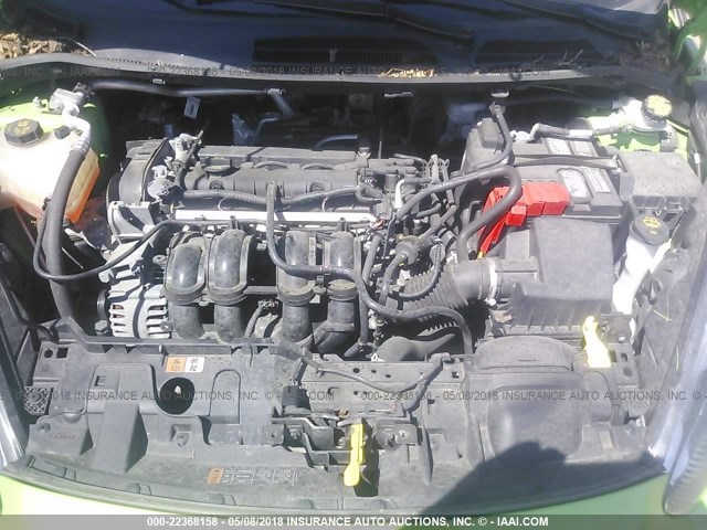 3FADP4BJ1FM153573 - 2015 FORD FIESTA SE GREEN photo 10