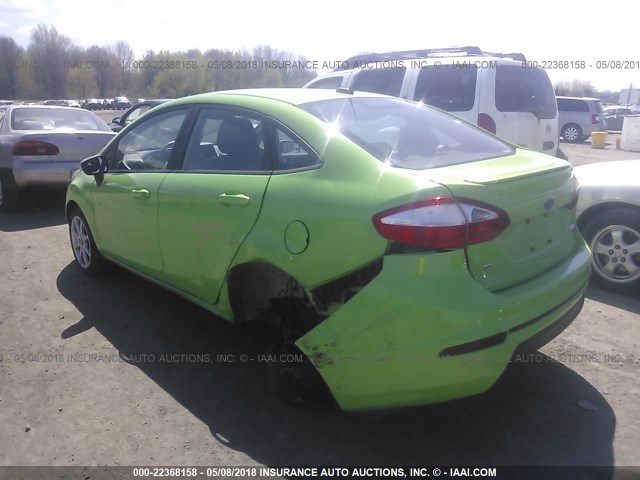 3FADP4BJ1FM153573 - 2015 FORD FIESTA SE GREEN photo 3