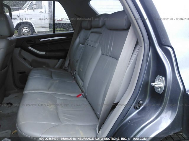 JTEBT17R378040753 - 2007 TOYOTA 4RUNNER LIMITED GRAY photo 8