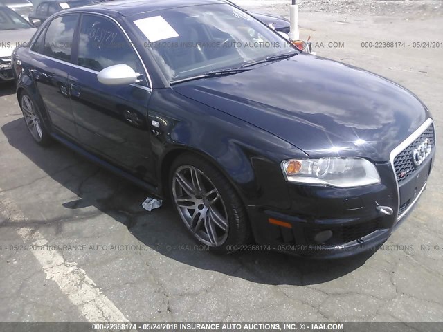 WUARU78E37N905790 - 2007 AUDI RS4 QUATTRO BLACK photo 1