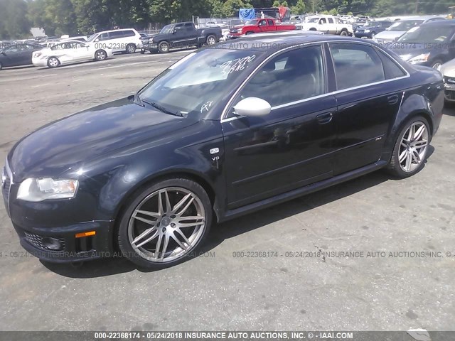 WUARU78E37N905790 - 2007 AUDI RS4 QUATTRO BLACK photo 2