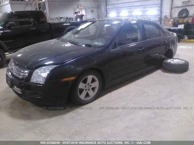 3FAHP07Z19R117737 - 2009 FORD FUSION SE BLUE photo 2