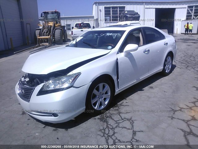 JTHBJ46G182205701 - 2008 LEXUS ES 350 WHITE photo 2