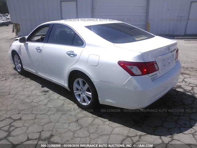 JTHBJ46G182205701 - 2008 LEXUS ES 350 WHITE photo 3