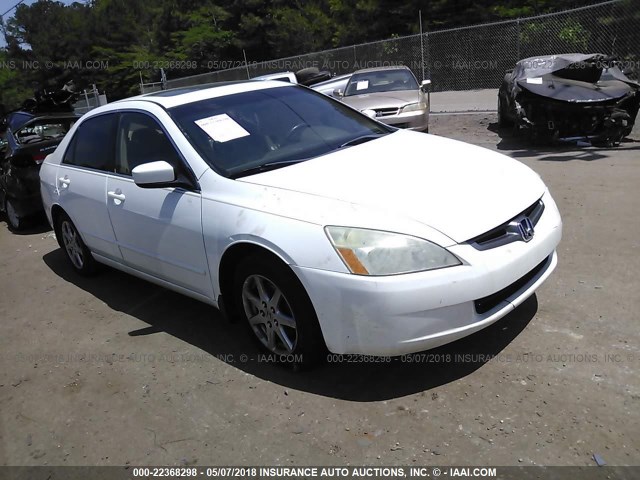 1HGCM66514A028981 - 2004 HONDA ACCORD EX WHITE photo 1