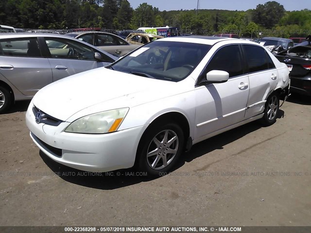 1HGCM66514A028981 - 2004 HONDA ACCORD EX WHITE photo 2