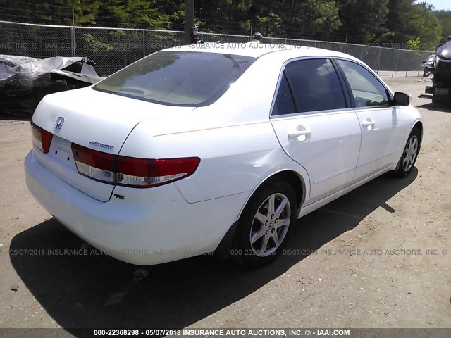 1HGCM66514A028981 - 2004 HONDA ACCORD EX WHITE photo 4