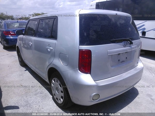 JTLKE50E091074887 - 2009 TOYOTA SCION XB SILVER photo 3