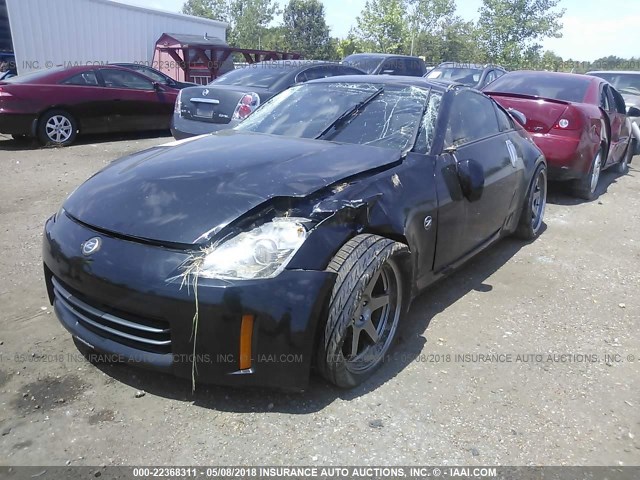 JN1BZ34E17M552229 - 2007 NISSAN 350Z COUPE BLACK photo 2