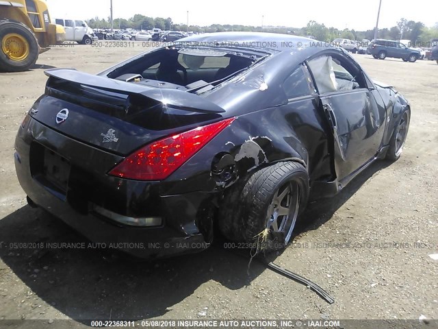 JN1BZ34E17M552229 - 2007 NISSAN 350Z COUPE BLACK photo 4