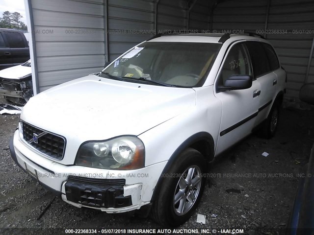 YV1CZ59HX31006678 - 2003 VOLVO XC90 WHITE photo 2