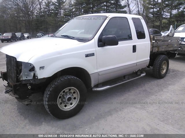 1FTNX21L52EA75546 - 2002 FORD F250 SUPER DUTY WHITE photo 2