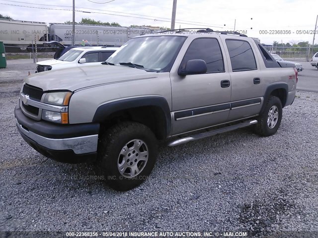 3GNEC13TX3G304386 - 2003 CHEVROLET AVALANCHE C1500 BEIGE photo 2