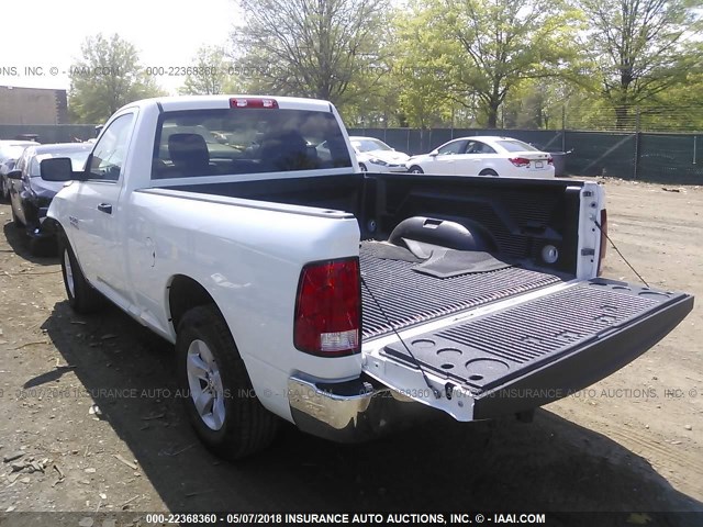 3C6JR6AG1HG617401 - 2017 RAM 1500 ST WHITE photo 3