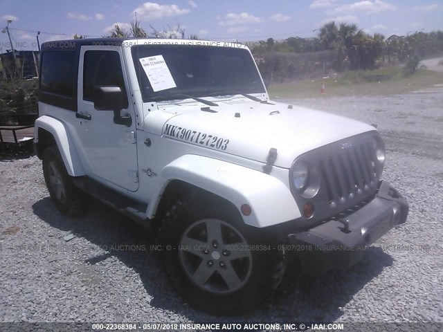 1C4AJWAG2CL290227 - 2012 JEEP WRANGLER SPORT 白色 照片 1