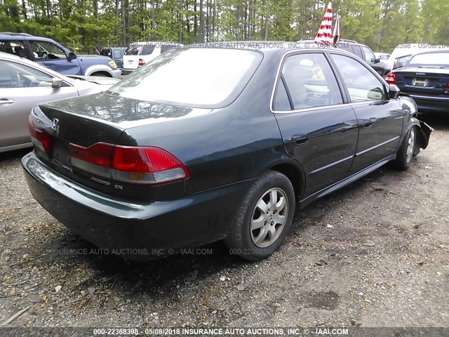 1HGCG56681A045587 - 2001 HONDA ACCORD EX GREEN photo 4