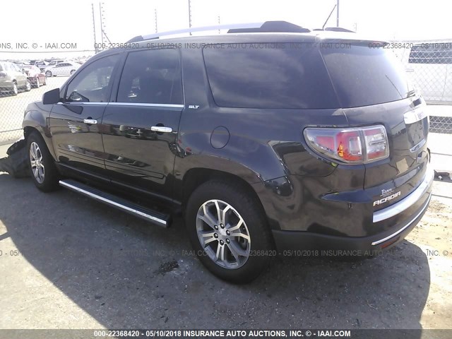 1GKKRRKDXDJ149748 - 2013 GMC ACADIA SLT-1 Czarny zdjęcie 3