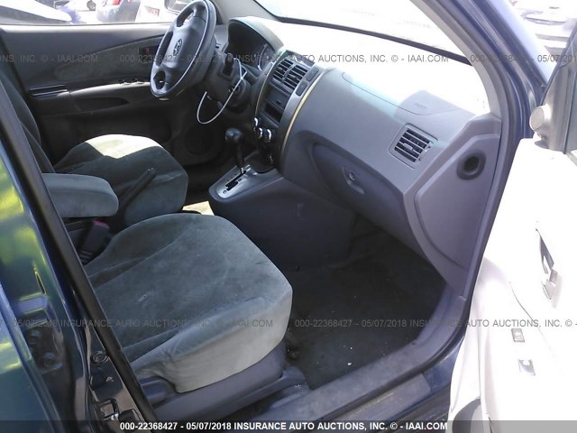 KM8JN12D05U059248 - 2005 HYUNDAI TUCSON GLS/LX BLUE photo 5