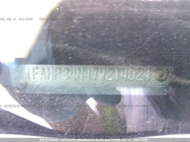 1FAHP34N47W214024 - 2007 FORD FOCUS ZX4/S/SE/SES 银色 照片 9