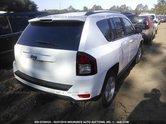 1C4NJCBA4FD209107 - 2015 JEEP COMPASS SPORT WHITE photo 4