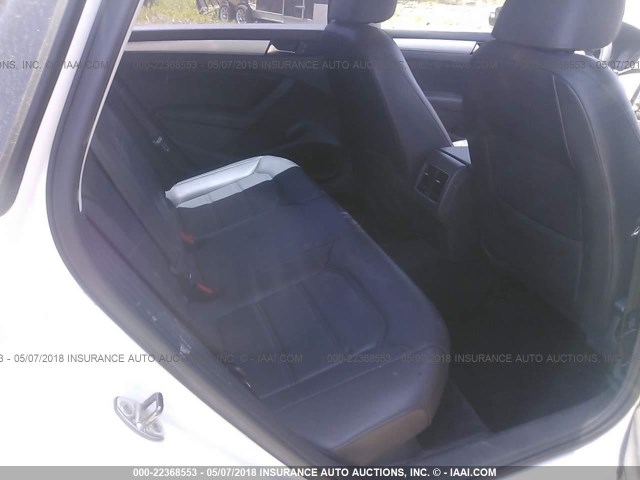 1VWBH7A30DC034993 - 2013 VOLKSWAGEN PASSAT SE WHITE photo 8