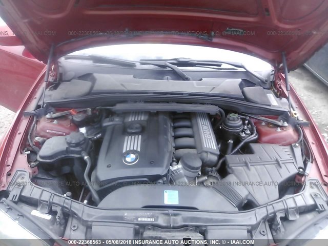 WBAUP7C5XBVK78517 - 2011 BMW 128 I RED photo 10