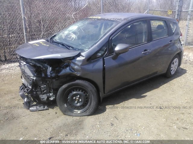 3N1CE2CP6JL358021 - 2018 NISSAN VERSA NOTE S/S PLUS/SV/SL/SR GRAY photo 2